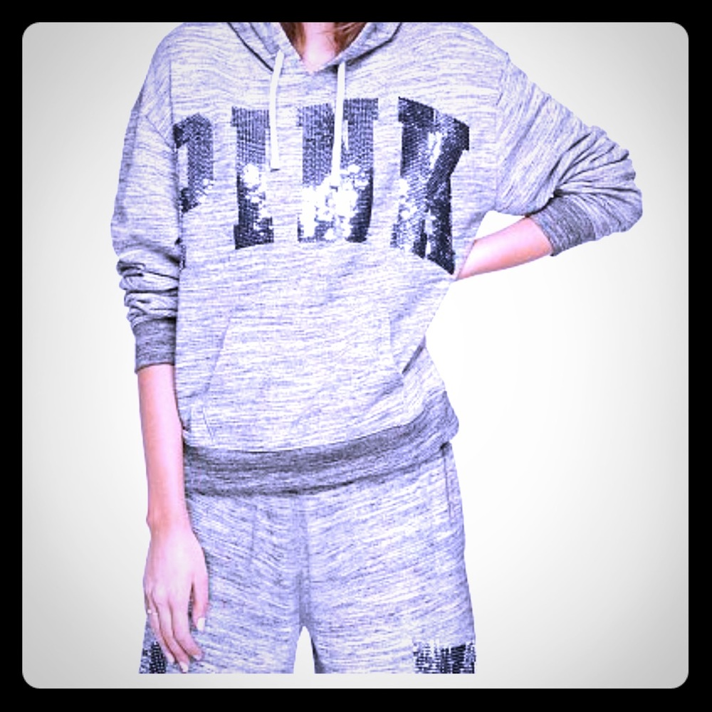 Vs pink bling  sweat set